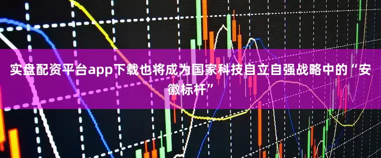 实盘配资平台app下载也将成为国家科技自立自强战略中的“安徽标杆”
