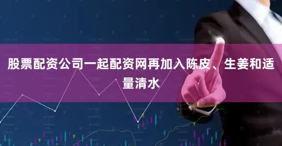 股票配资公司一起配资网再加入陈皮、生姜和适量清水